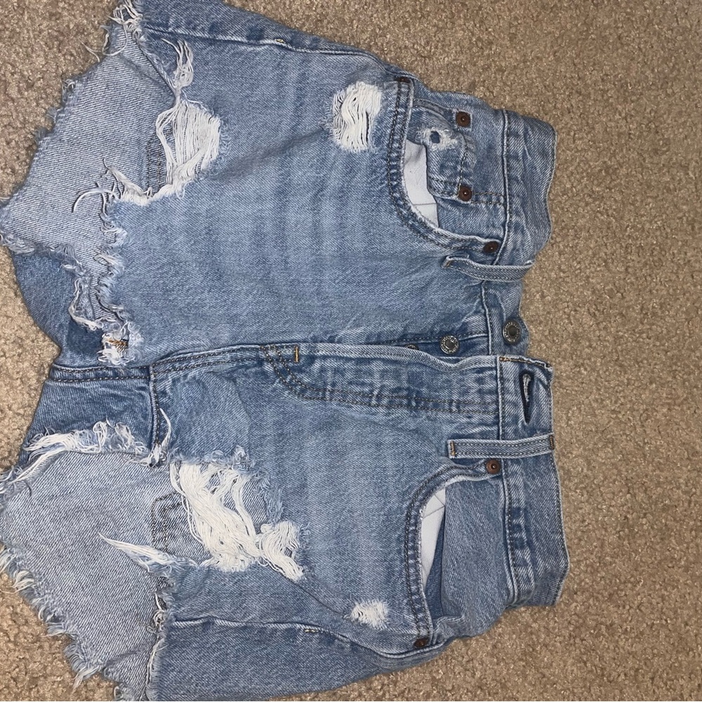 Distressed Denim Women's Shorts